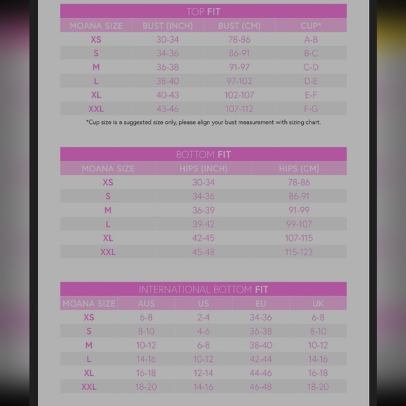 NWT Flirty Franji Moana Bikini Set size Medium - Picture 5 of 5